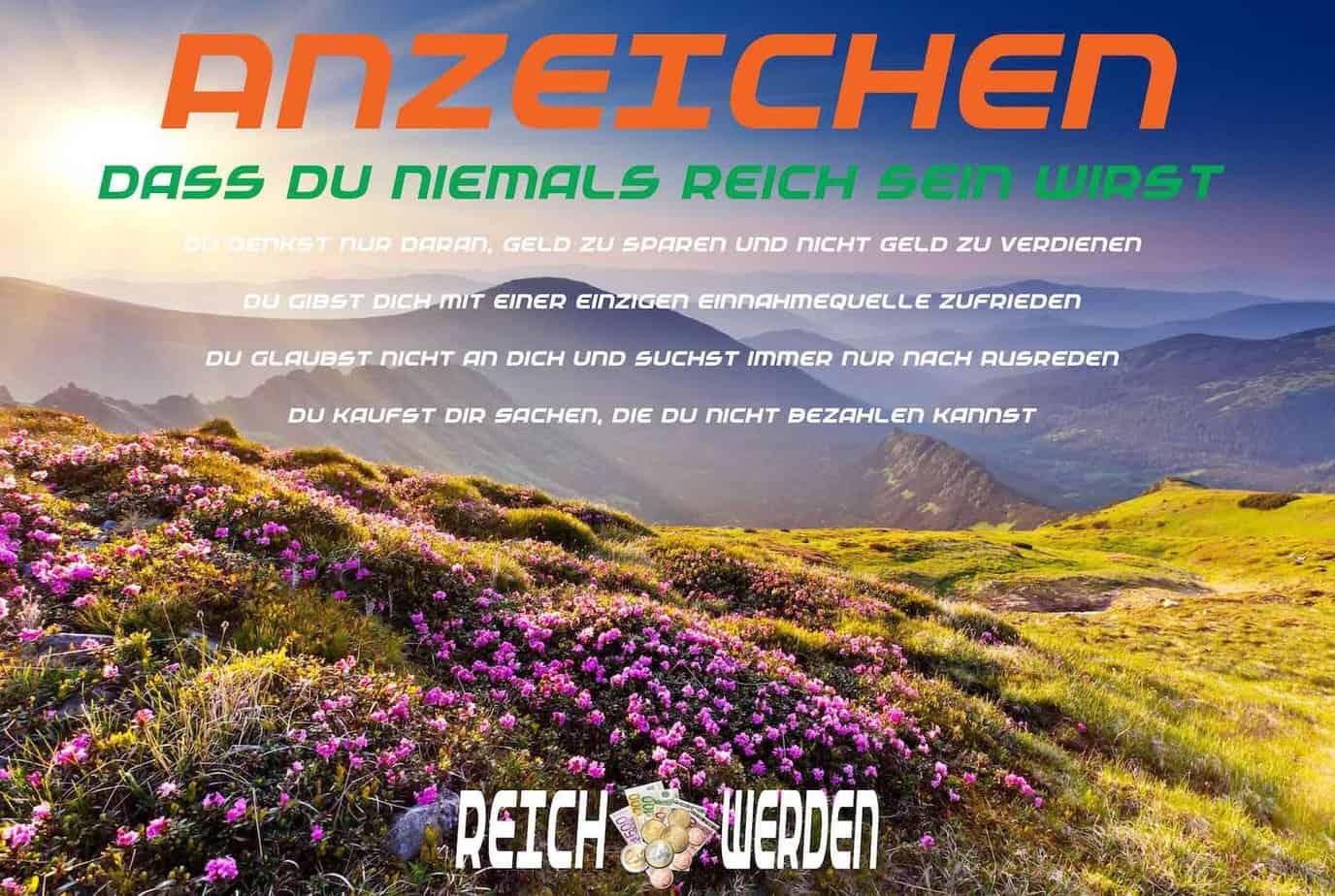 Anzeichen dass du niemals reich sein wirst