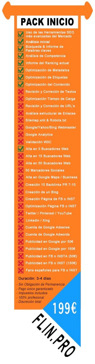 Paquetes de SEO posicionamiento web - comprar online - contratar en línea