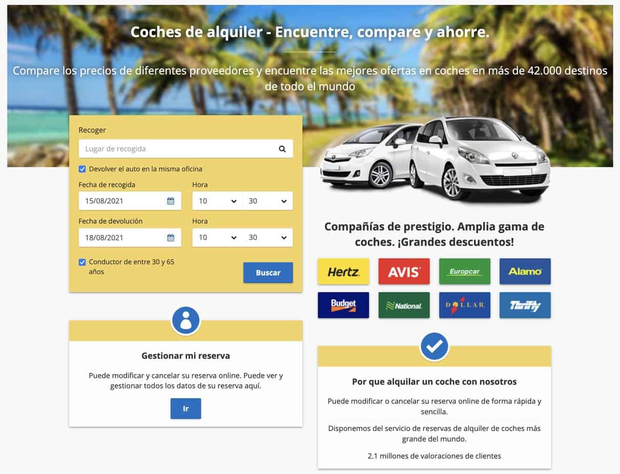 Alquiler de coches enconomicos