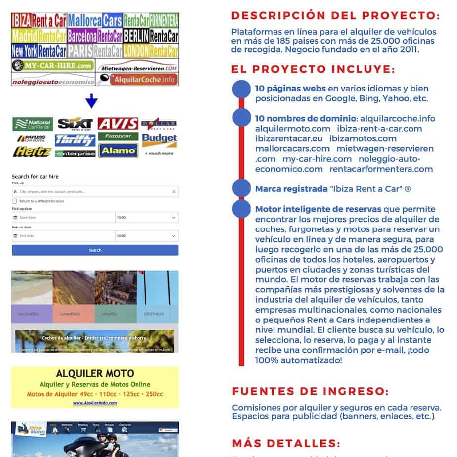 Se vende negocio web funcionando con ingresos garantizados