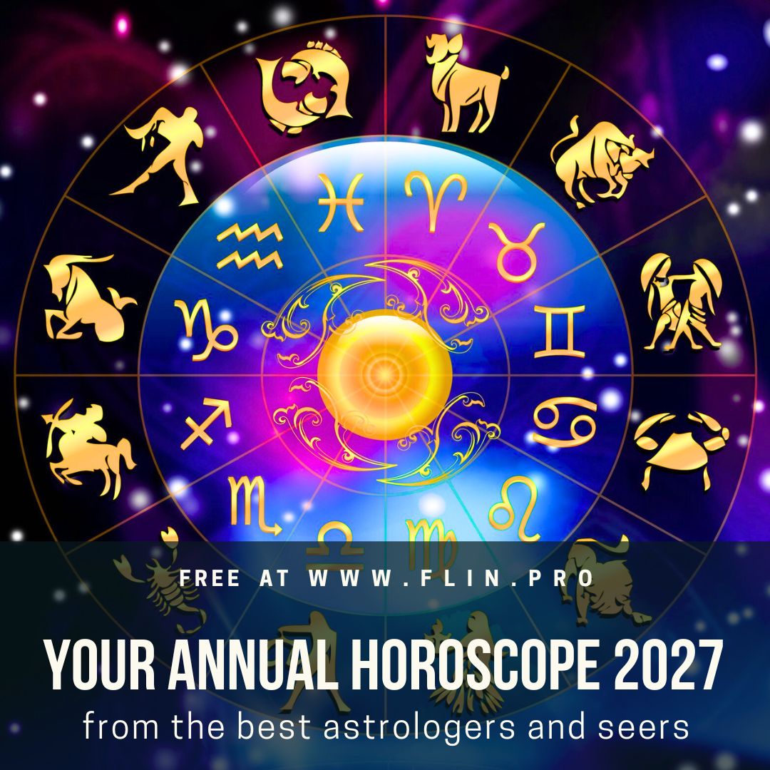 Free Annual Horoscope 2027 for All 12 Zodiac Signs Wheel of the twelve zodiac signs for the annual horoscope 2027